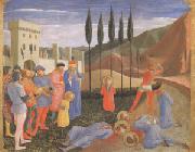 Fra Angelico The Martyrdom of Saints Cosmas and Damian (mk05) oil painting on canvas